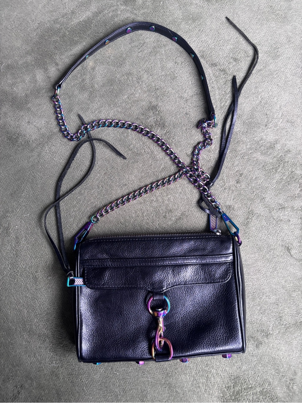Rebecca Minkoff Mini MAC Crossbody with Iridescent Hardware